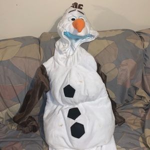 Frozen Olaf Plush Costume Size 4 Disney Store Deluxe Snowman Halloween